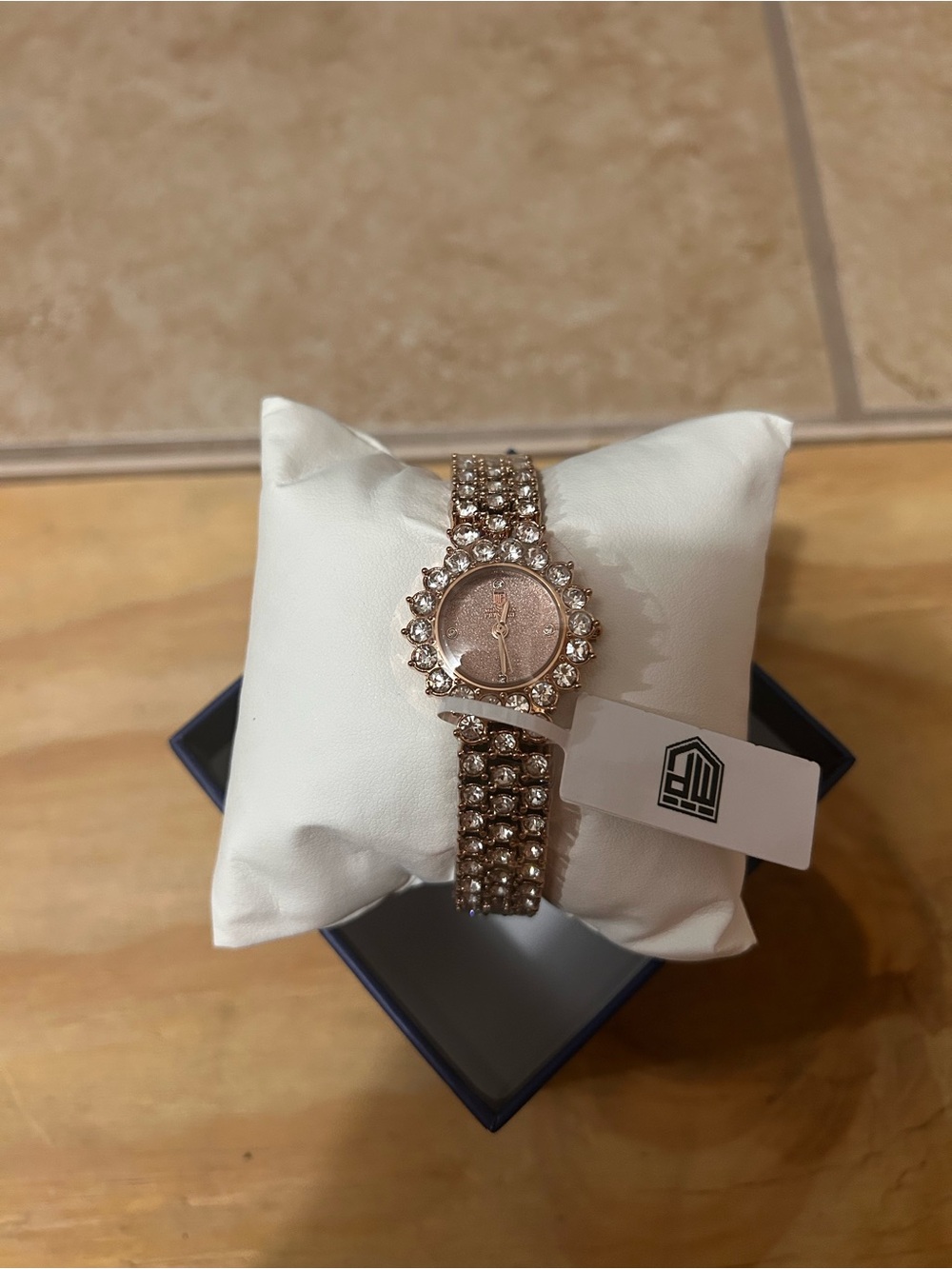 Invicta Rose Gold Crystal Accent Bracelet Watch